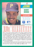 1990 Score #4 Barry Bonds