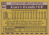 1990 Topps #220 Barry Bonds