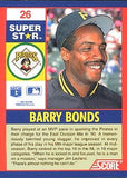 1991 Score 100 Superstars #26 Barry Bonds