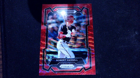 2024 Panini Prizm #194 Robert Hassell Ruby Wave Prizms