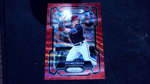 2024 Panini Prizm #183 Dylan Crews Ruby Wave Prizms