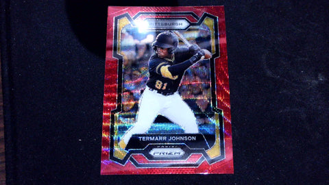 2024 Panini Prizm #199 Termarr Johnson Ruby Wave Prizms