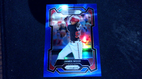 2024 Panini Prizm #129 James Wood Blue Prizms #/199