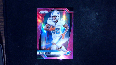 2024 Panini Prizm #176 De'Von Achane Pink