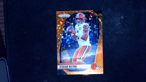 2024 Panini Prizm #64 Deshaun Watson Orange Disco Prizm