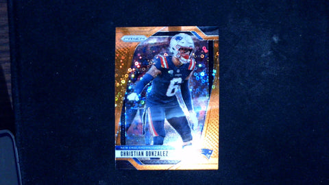 2024 Panini Prizm #198 Christian Gonzalez Orange Disco Prizm