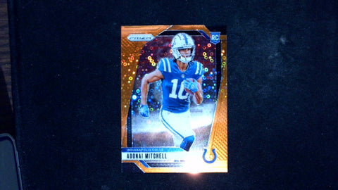 2024 Panini Prizm #303 Adonai Mitchell Orange Disco Prizm