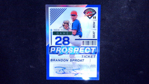 2024 Panini Prospect Edition #92 Brandon Sproat Blue Signatures Holo #/149
