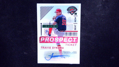 2024 Panini Prospect Edition #91 Travis Sykora Silver Signatures