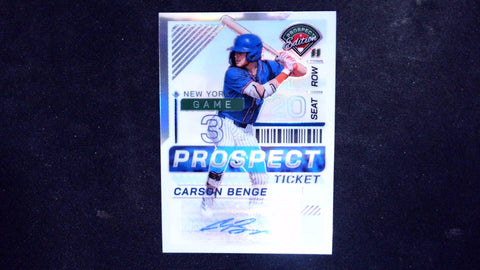2024 Panini Prospect Edition #98 Carson Benge Signatures Holo