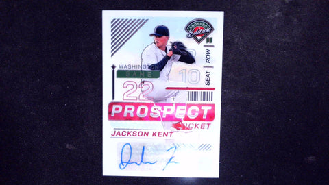 2024 Panini Prospect Edition #168 Jackson Kent Silver Signatures