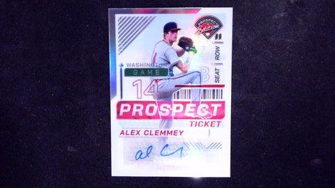 2024 Panini Prospect Edition #200 Alex Clemmey Signatures Holo