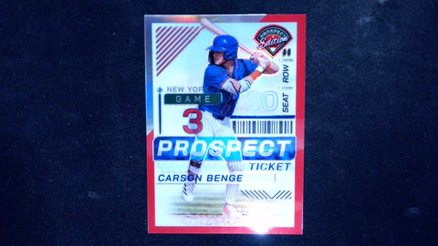 2024 Panini Prospect Edition #98 Carson Benge Red Holo #/199