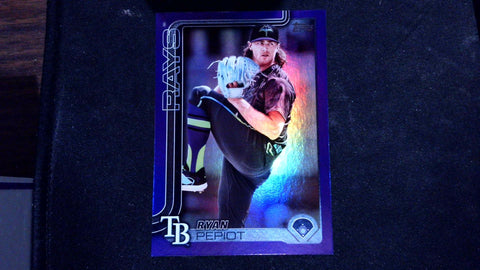 2025 Topps #179 Ryan Pepiot Purple Holo Foil #/250