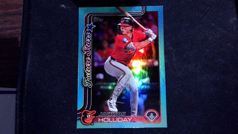 2025 Topps #220 Jackson Holliday Aqua Rainbow Foil