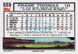 1992 Topps #555 Frank Thomas
