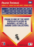 1992 Triple Play #206 Frank Thomas