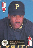 1992 U.S. Playing Card Co. Baseball Aces Playing Cards #10♥ Barry Bonds