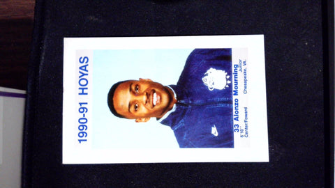 1990-91 Georgetown Hoyas Police #5 Alonzo Mourning