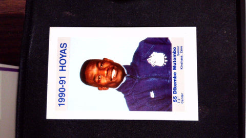 1990-91 Georgetown Hoyas Police #7 Dikembe Mutombo