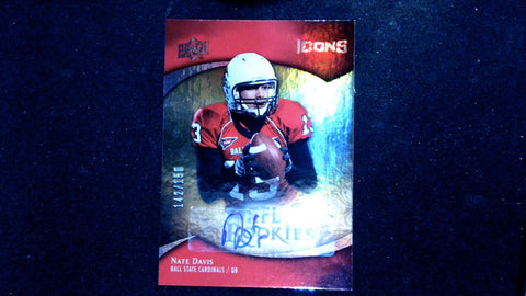 2009 Upper Deck Icons #133 Nate Davis Autographs #/150