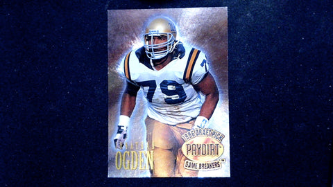 1996 Press Pass Paydirt #GB6 Jonathan Ogden Game Breakers