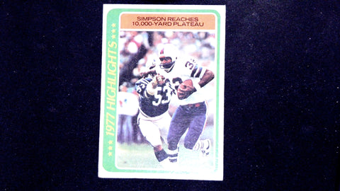 1978 Topps #4 O.J. Simpson
