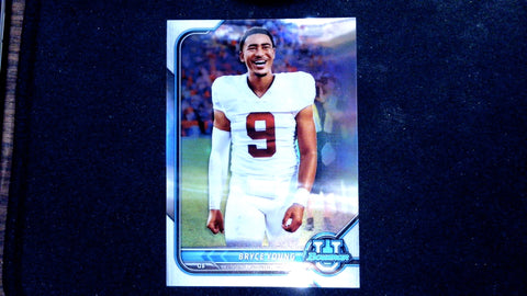 2022 Bowman University Chrome Image Variation Refractor Bryce Young RC