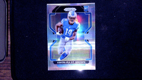 2021 Panini Prizm #V-358 Amon-Ra St. Brown Rookie Variations Prizm Silver
