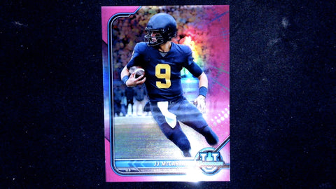 2021-22 Bowman University #79 JJ McCarthy Chrome Pink