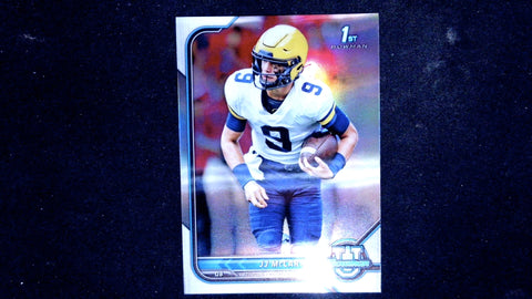 2021-22 Bowman University #39 JJ McCarthy Chrome Refractors