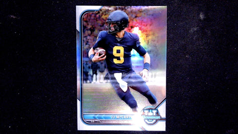 2021-22 Bowman University #79 J.J. McCarthy Chrome Refractors