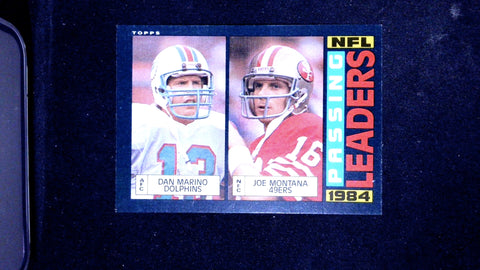 1985 Topps #192 Dan Marino / Joe Montana