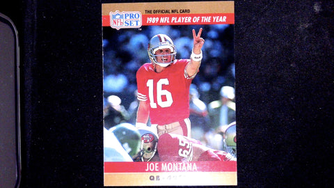 1990 Pro Set  #2a Joe Montana (	Kelly (3,521 yards,)