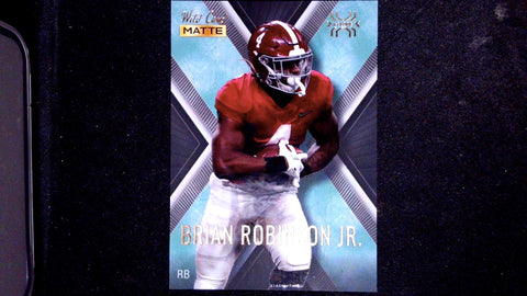 2022 Wild Card Matte #MXP-5 Brian Robinson Jr. X-Plode Black/Blue X