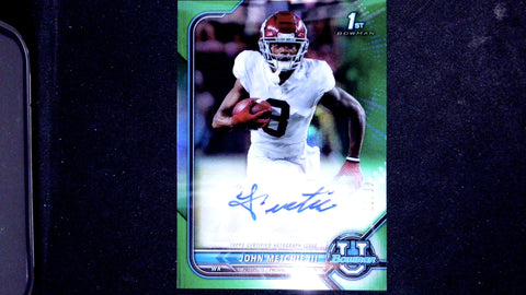 2021-22 Bowman University #BCPA-JME John Metchie III Autographs Green #/99
