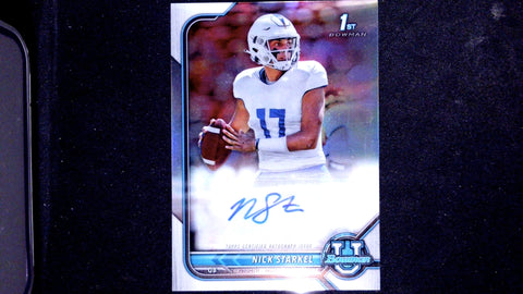 2021-22 Bowman University #BCPA-NS Nick Starkel Prospects Autographs