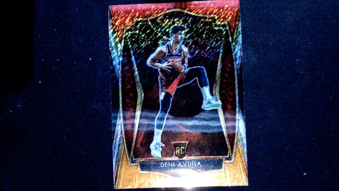 2020-21 Panini Select #180 Deni Avdija Red White Orange Shimmer