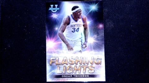 2022-23 Bowman University Best #FL-9 Oscar Tshiebwe Flashing Lights
