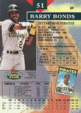 1993 Stadium Club #51a Barry Bonds