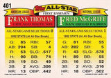 1993 Topps #401 Fred McGriff / Frank Thomas