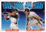 1993 Topps #401 Fred McGriff / Frank Thomas