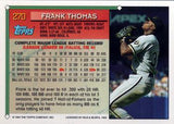 1994 Topps #270 Frank Thomas