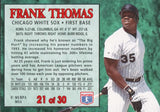 1994 Post Cereal #21 Frank Thomas