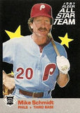 1987 Fleer #6 Mike Schmidt Fleer All Star Team