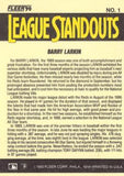 1990 Fleer #1 Barry Larkin League Standouts
