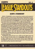 1990 Fleer #3 Darryl Strawberry League Standouts