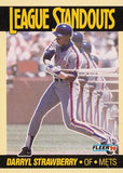 1990 Fleer #3 Darryl Strawberry League Standouts
