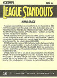 1990 Fleer #6 Mark Grace League Standouts