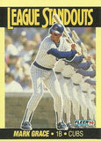 1990 Fleer #6 Mark Grace League Standouts